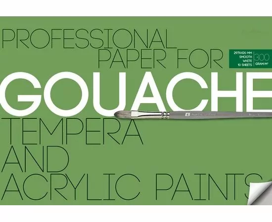 756500 - Бумага для акрила ,гуаши и темперы А3,10л,блок 300гр, в папке 4-121 1124115 (1)