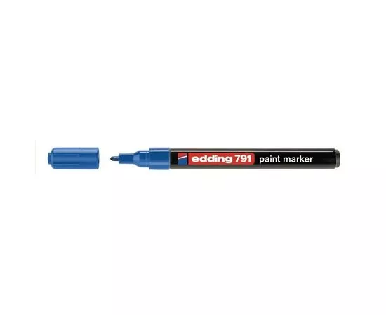 581096 - Маркер пеинт (лак) EDDING E-791/3 синий 1-2мм, пласт. корп. (1)