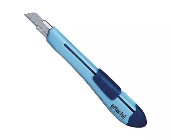 702608 - Нож канцелярский 9 мм Attache Selection Jolly, цвет синий 827016 (1)