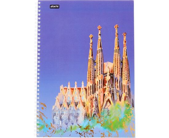 752769 - Бизнес-тетрадь А4,96л,кл,греб,ламин.обл. Attache Selection Travel Spain 1061707 (1)