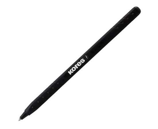754305 - Ручка шариковая KORES K0R-M Super Slide 0,5мм треу.корп, черн.прорез.корп 1013669 (1)