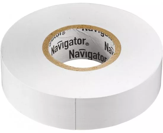 380480 - Navigator изолента ПВХ 15/10 белая (10!) 71228 (1)