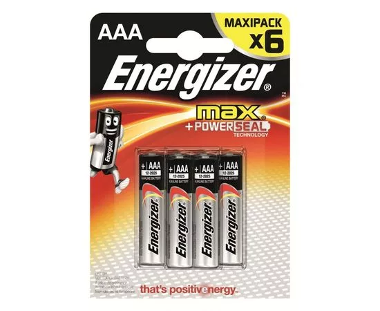 381637 - Элемент питания Energizer MAX LR03/286 BL6 (1)