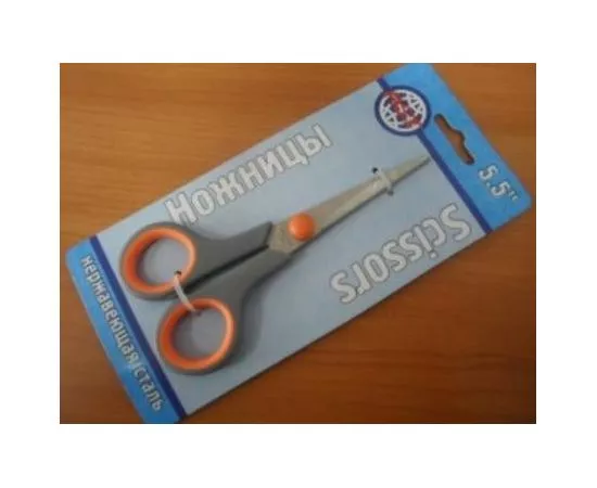 381731 - Ножницы универсальные AST 5,5 (14см) ручка пластик, арт.SC-24, BL (1)