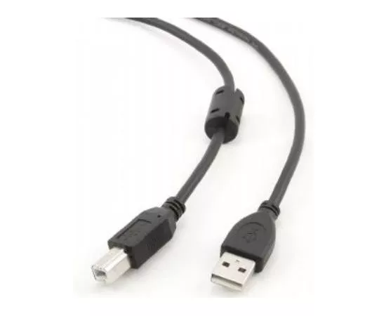 383958 - Кабель USB(A)шт. - USB(B)шт. 1.8 м с фильтрами GOLD Gembird CCF-USB2-AMBM-6 (1)