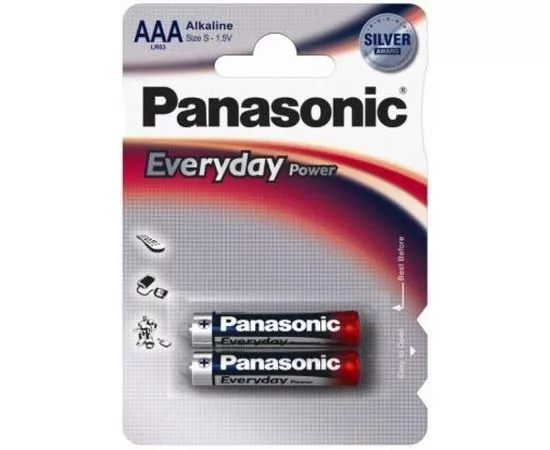 387637 - Элемент питания Panasonic Everyday LR03/286 BL2 (1)