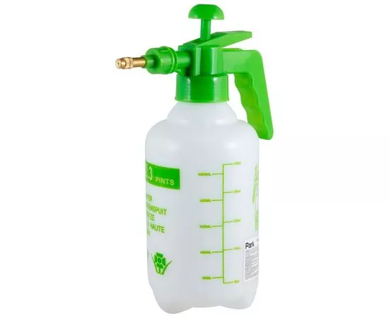 405362 - Распылитель садовый (опрыскиватель) 1л (белый) латунь, мерн. шкала Park (Китай) 990022 (1)