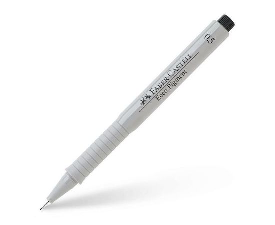 756901 - Ручка капиллярная Faber-Castell Ecco Pigment черная,0,5мм, 166599 1197887 (1)