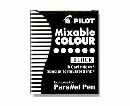 756920 - Чернила Чернильный картридж PILOT Parallel Pen черные 6 шт/уп IC-P3-S6 B 1006829 (1)