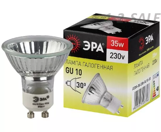 167159 - Лампа галоген. ЭРА JCDR GU10 230V 35W JCDR-35-230-GU10 (1)