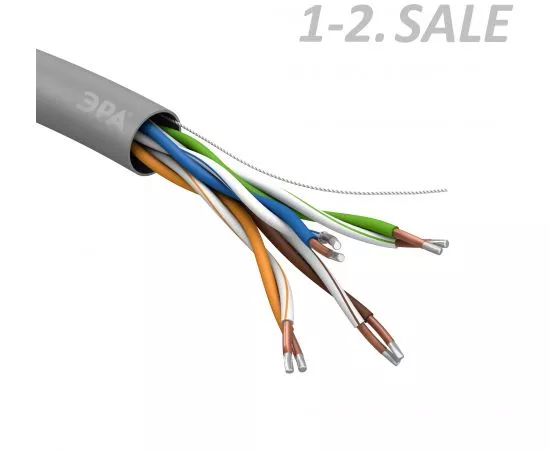 734664 - ЭРА SIMPLE кабель витая пара U/UTP 4х2х25 AWG Cat5e CCA, 305м (цена за бухту) (замена на 880083) (1)