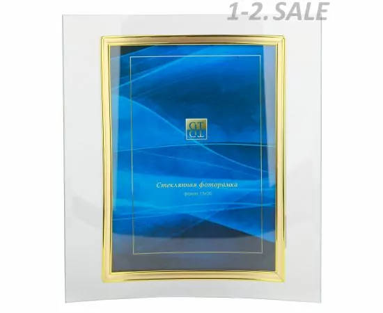 98374 - Фоторамка (Ф/р) GT стекло 15х20 106/-G вертикальная, золото 5588 (1)