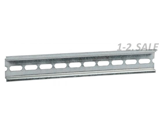 647181 - ЭРА DIN-рейка 7,5х35 мм (225мм), оцинкованная, стандартный шаг перфорации NO-000-20 7259 (1)