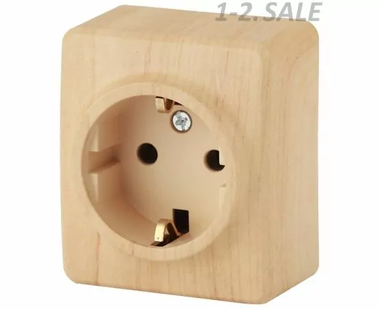 659233 - ЭРА Эксперт роз. ОУ 1 мест. 16А, земля, шт. сосна, 11-2204-11, Б0020690 (1)