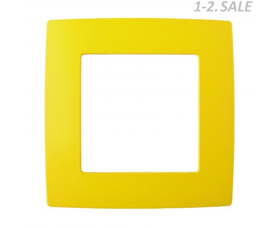 661423 - ЭРА 12 рамка СУ 1 мест., жёлтый, 12-5001-21 4931 (1)