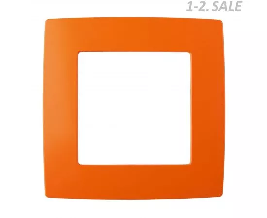 661424 - ЭРА 12 рамка СУ 1 мест., оранжевый, 12-5001-22 4962 (1)