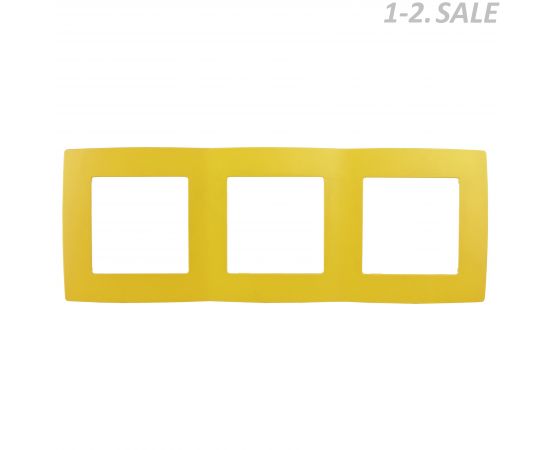 661442 - ЭРА 12 рамка СУ 3 мест., жёлтый, 12-5003-21 5594 (1)