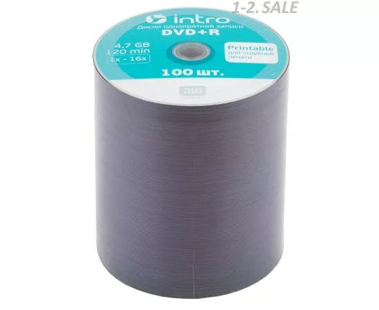 691094 - Intro DVD+R Printable 16X 4,7GB Bulk 100 3041 (1)