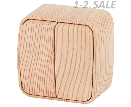 710078 - ЭРА Intro Polo выкл. 2кл. 10А ОУ, сосна 3-104-11 (замена на 814804) (1)