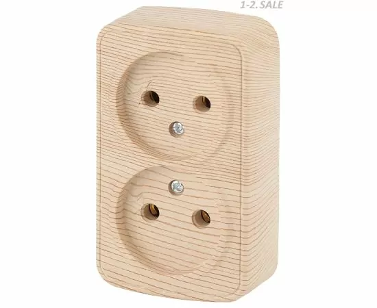 710090 - ЭРА Intro Polo роз. 2мест. 16А ОУ, сосна 3-203-11 (1)