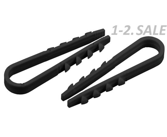 715171 - ЭРА Дюбель-хомут для круглого кабеля 11-18мм черный (уп.100шт) Цена за уп. 2253 (1)