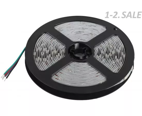 718383 - ЭРА лента св/д 24V 14.4w/m 60led/m IP33 мультиколор SMD5050, 5m LS5050-14.4-60-24-33-RGB-5m 4113 (1)