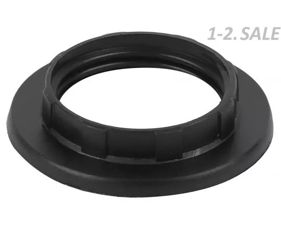 730829 - ЭРА Кольцо для патрона E14, пластик, черное 8470 (1)