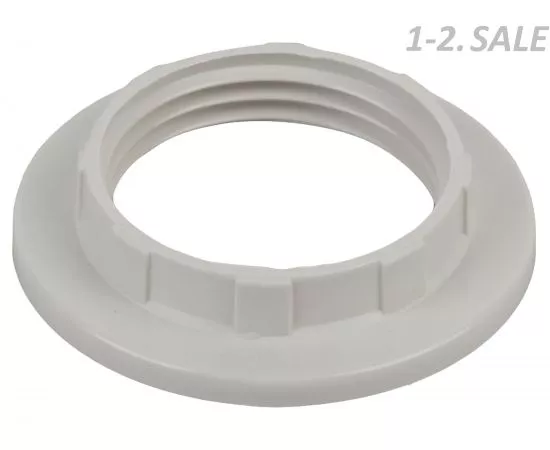 730830 - ЭРА Кольцо для патрона E14, пластик, белое 8500 (1)