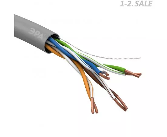 734675 - ЭРА кабель витая пара U/UTP 4х2х24 AWG Cat5e CU, 305м (цена за бухту) (1)