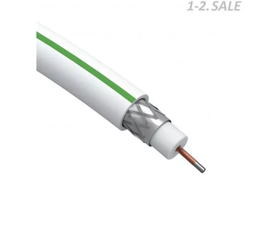 735138 - ЭРА кабель коакс. SAT 703 B, 75 Ом, CCS (оплетка Al 75%), 100м, белый (цена за бухту) (1)