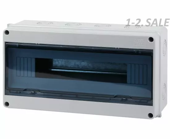 737605 - ЭРА SIMPLE бокс (корпус) пластик КМПн-18 мод. (ЩРН) навесной (363х198х100), опломбировка, серый IP65 (1)