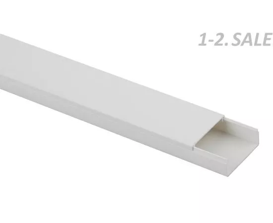 686438 - ЭРА Кабель-канал ПВХ 40х16 белый 2м (50м! в уп., цена за 1м) KK-W-40-16 9275 (1)