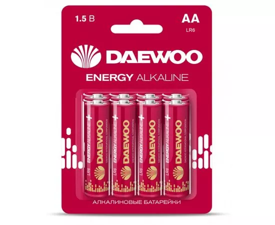 763081 - Элемент питания Daewoo Energy Alkaline LR6/316 BL8 (1)