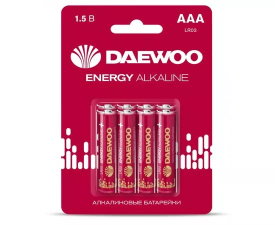 763087 - Элемент питания Daewoo Energy Alkaline LR03/286 BL8 (1)