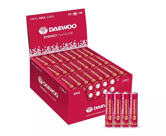 763088 - Элемент питания Daewoo Energy Alkaline LR03/286 4S (1)
