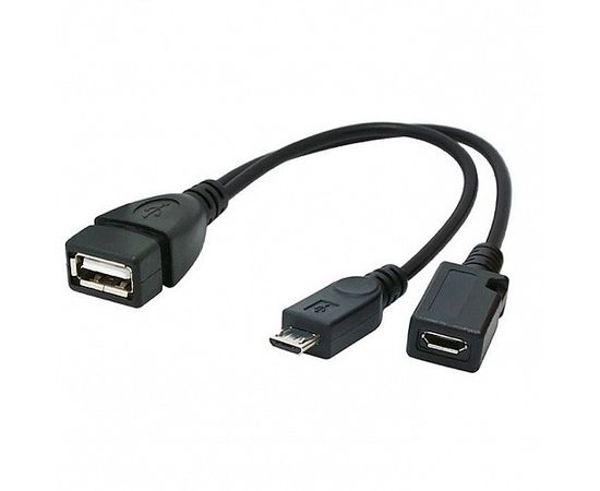 607019 - Кабель USB(A)шт. - microUSBшт. 0.15м Cablexpert USBAF/MicroBM, с доп питанием A-OTG-AFBM-04 (1)