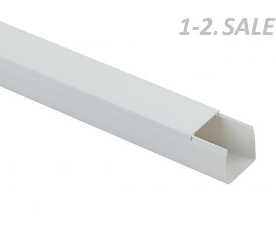 686437 - ЭРА Кабель-канал ПВХ 25х25 белый 2м (50м! в уп., цена за 1м) KK-W-25-25 9251 (1)
