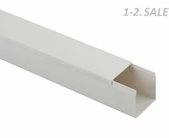 686440 - ЭРА Кабель-канал ПВХ 40х40 белый 2м (30м! в уп., цена за 1м) KK-W-40-40 9312 (1)