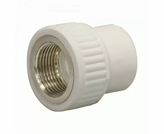 763890 - СТМ ПЛАСТ Муфта PP-R комбинированная (вн. рез.) DN 25х1/2  CPSF2512 (1)