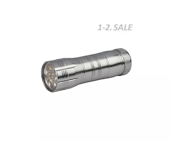 407422 - ТРОФИ фонарь ручной TM12 (3xR03) 12св/д серебр./металл (1)