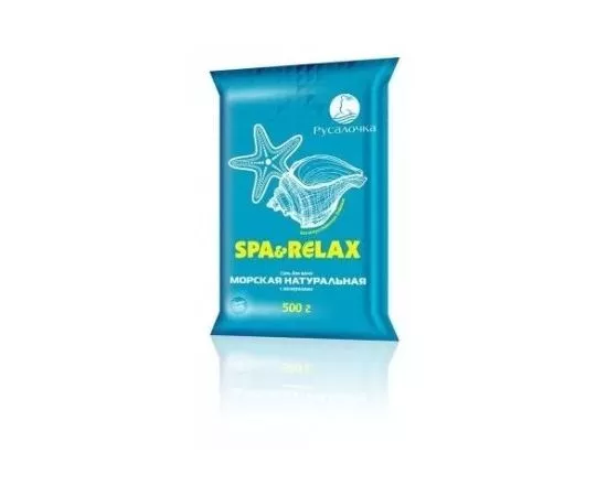 765785 - Соль для ванн SPA&RELAX Морская натуральная 500гр 434363 РУСАЛОЧКА(АН3!) (1)