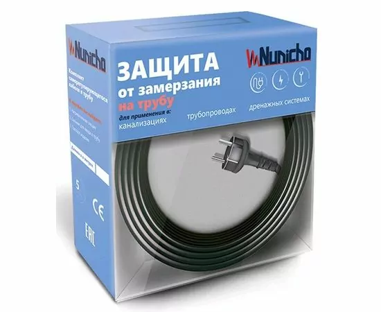 632798 - NUNICHO саморег. кабель (комплект на трубу) экран. SRL 16-2CR-15, 15м/240Вт (16Вт/м) (1)