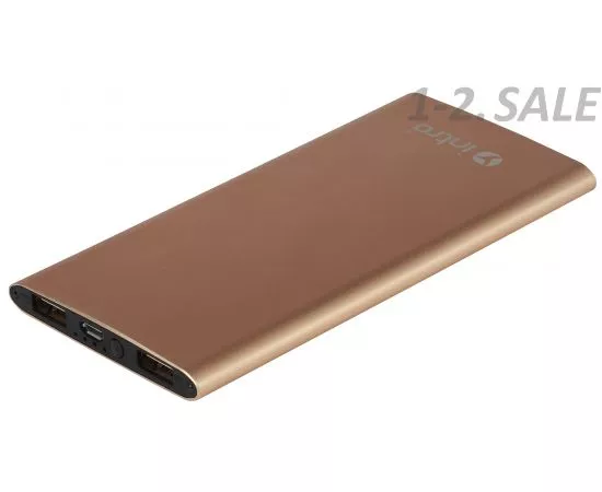 710213 - Intro USB зарядки для мобильных устройств PB06G Power Bank 6000 mAh, Gold 5361 (1)