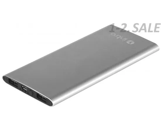 710214 - Intro USB зарядки для мобильных устройств PB06S Power Bank 6000 mAh, Silver 5385 (1)