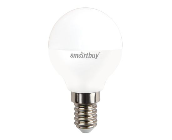 759129 - Smartbuy шар P45 E14 12W (960 lm) 3000К 3К 45х86 матовая пластик SBL-P45-12-30K-E14 (1)