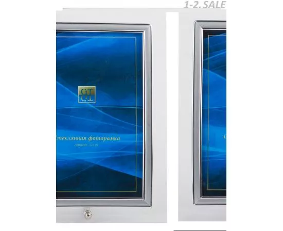 98385 - Фоторамка (Ф/р) GT стекло 10х15 144/S вертикальная выгнутая 5748 (1)