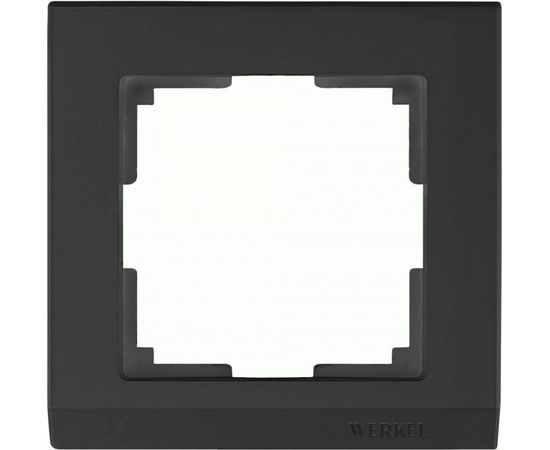 732717 - Werkel рамка СУ 1 мест. Stark (черный) (WL04-Frame-01-black a029214)W0011808 a050908 (1)