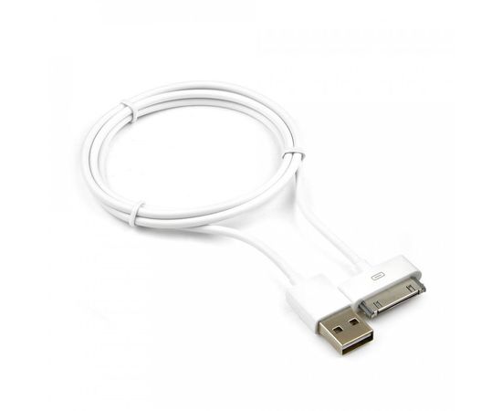 713570 - Кабель USB(A)шт. 2.0 - 30pin шт. Cablexpert AM/Apple, для iPhone/iPod/iPad, 1м, белый, пакет (1)