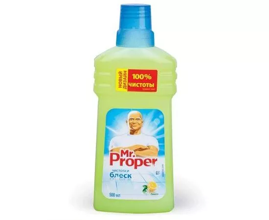 324677 - Средство для мытья пола MR. PROPER (Мистер Пропер) 500мл, Лимон, ш/к 70066 (1)