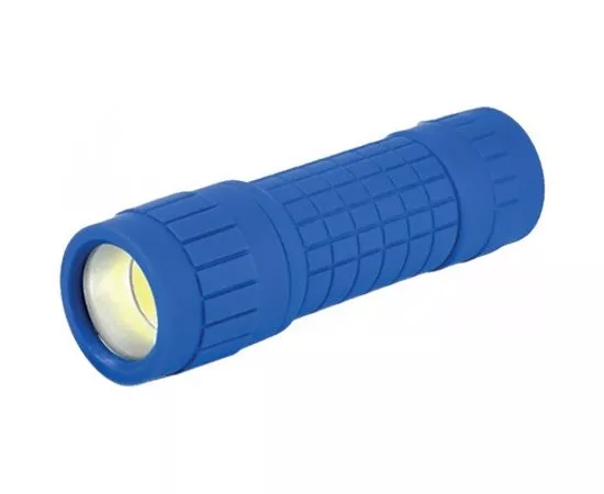 769687 - Focusray фонарь ручной 1008 COB 3W пластик SoftTouch голубой 140мм 3xR03 60м IP20 (1)